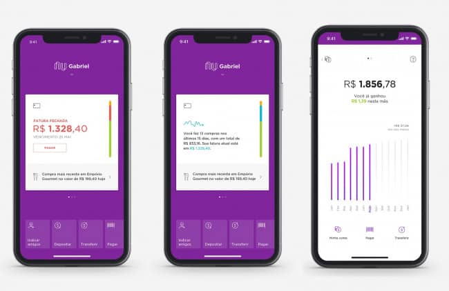 Nubank lança no aplicativo