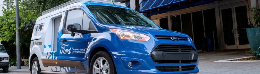 Ford testa serviço de entrega com vans autônomas