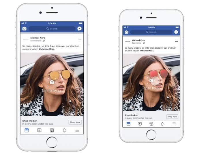 Facebook testa realidade aumentada para anúncios de produtos