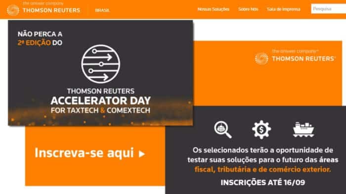 Thomson Reuters quer encontrar startups que facilitem setor tributário