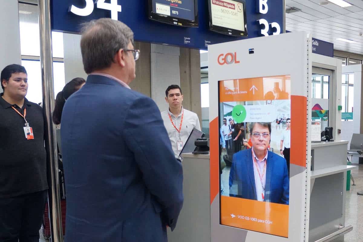 Gol lança sistema de biometria facial
