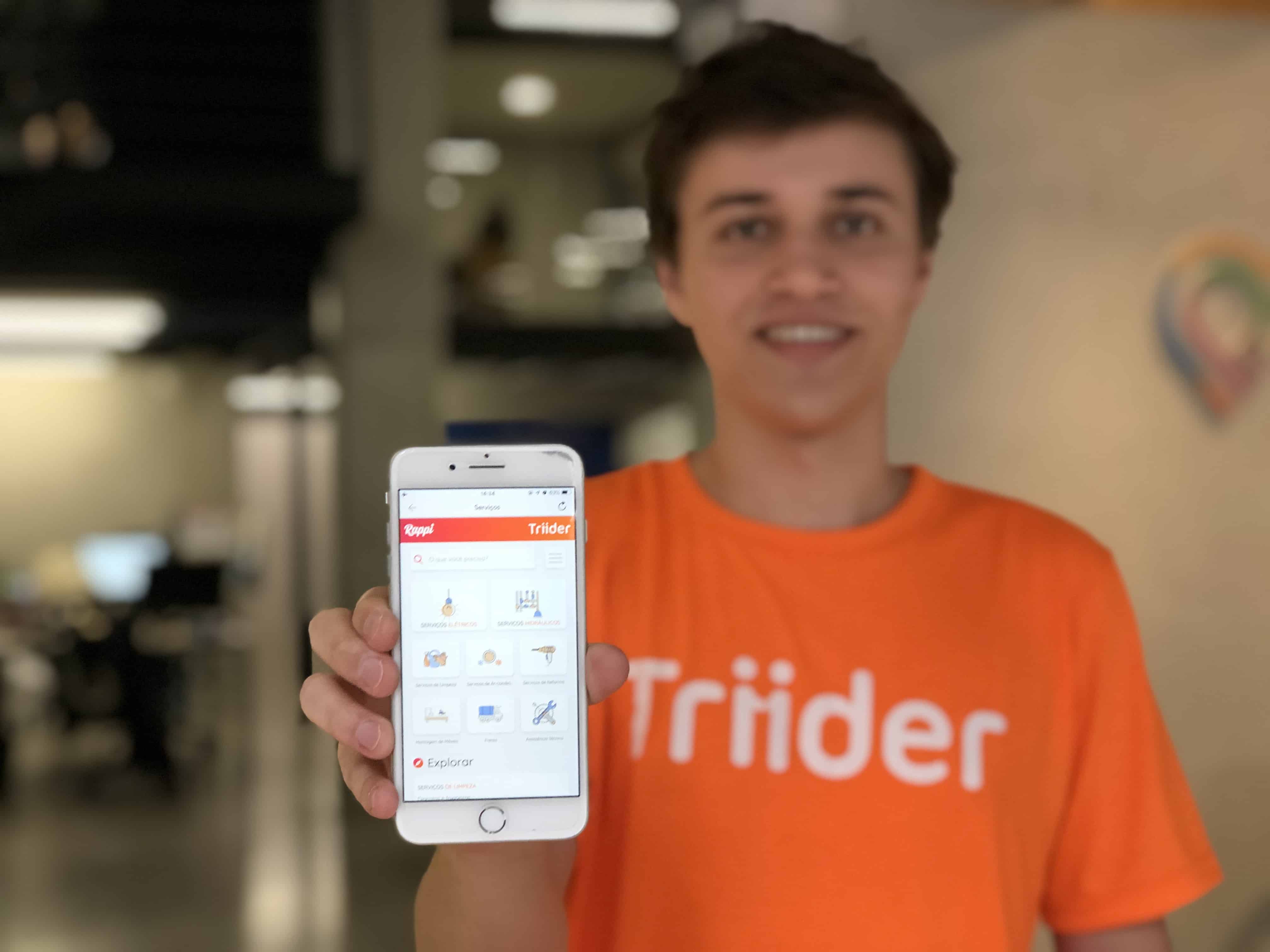 Triider fecha parceria com Rappi e integra os produtos e serviços do superaplicativo