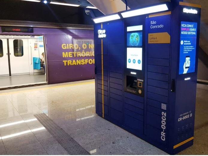 Metrô do Rio de Janeiro terá armários inteligentes para retirar compras online