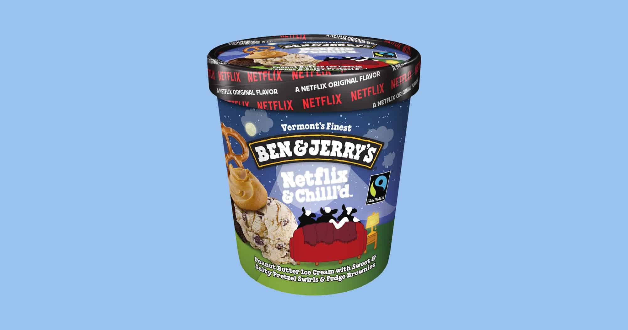 Netflix e Ben & Jerry’s lançam sorvete temático
