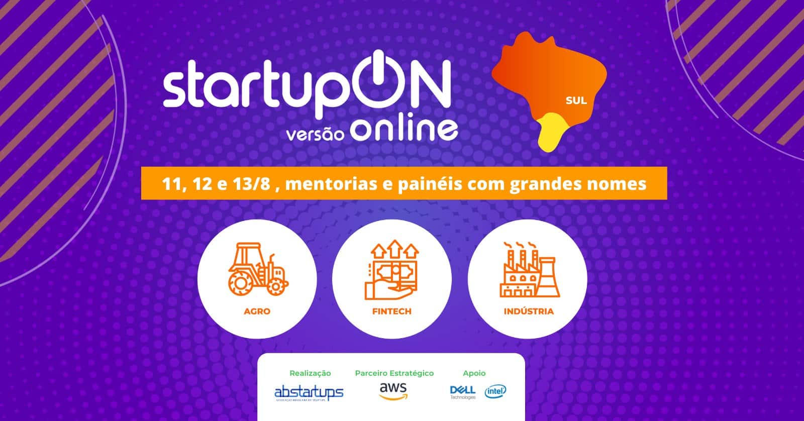 StartupON Sul 2020 inicia na terça-feira