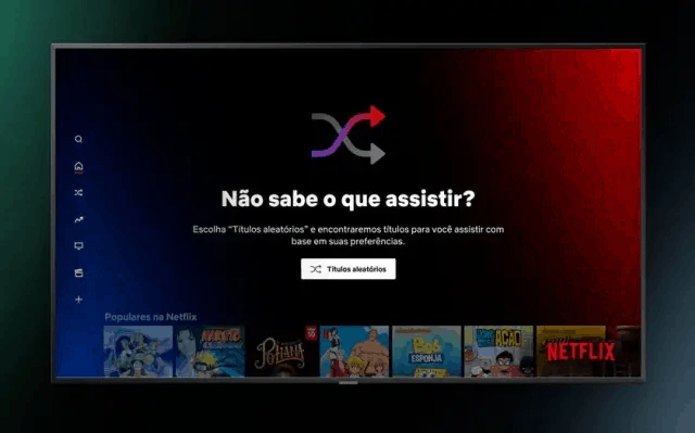 Netflix lança botão “aleatório”