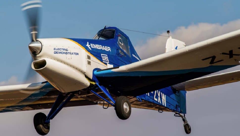 Embraer anuncia 1º voo teste de avião elétrico