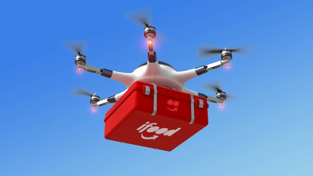 iFood e Lacta usam drones para entregar chocolates