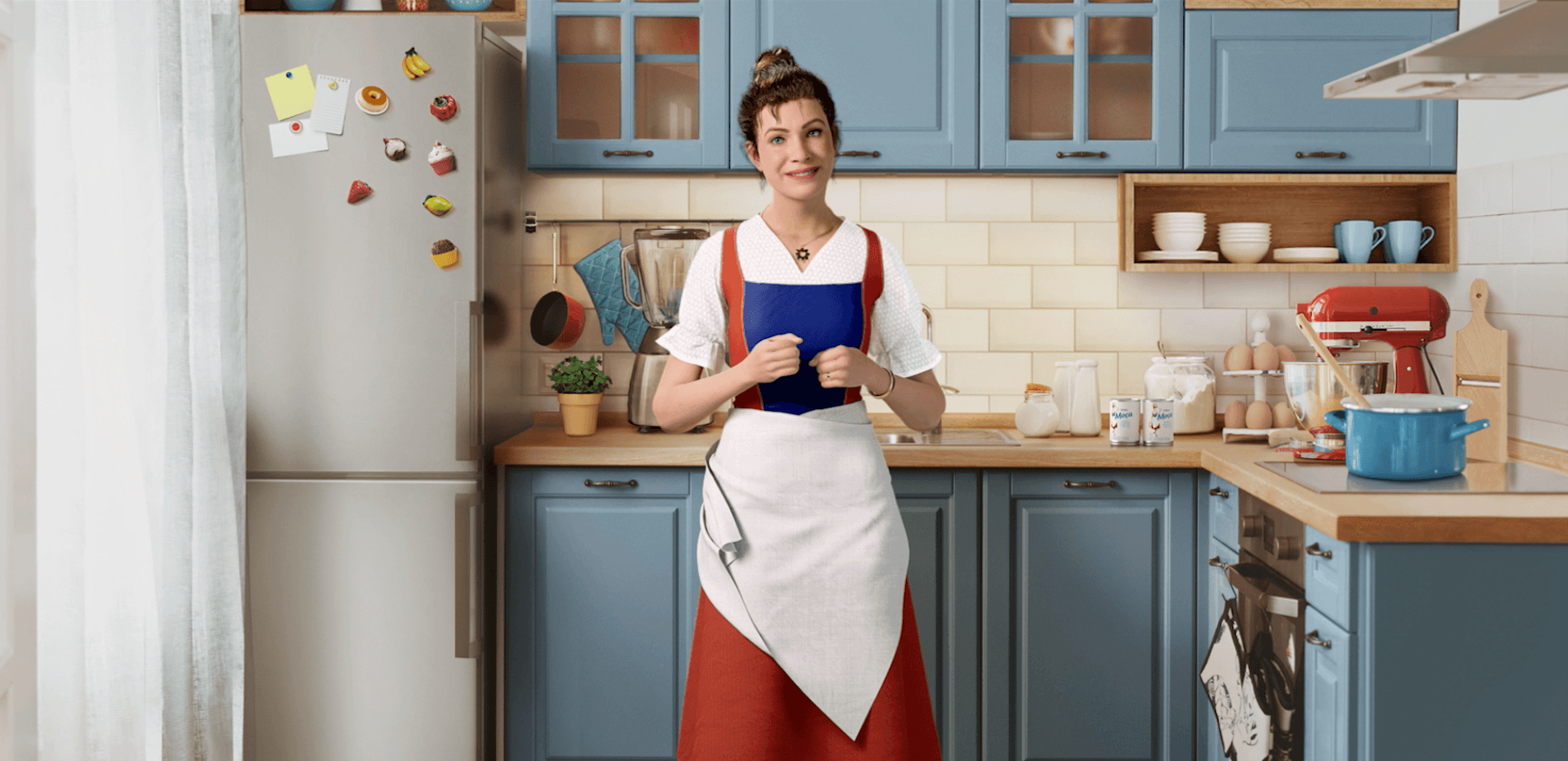 A Moça da Nestlé ganha vida em versão humanizada