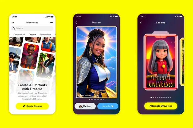 Snapchat lança recurso para transformar selfies em imagens criativas