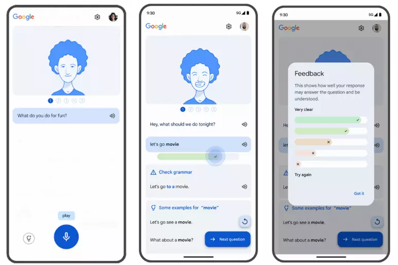 Google anuncia recurso para praticar inglês na ferramenta de busca