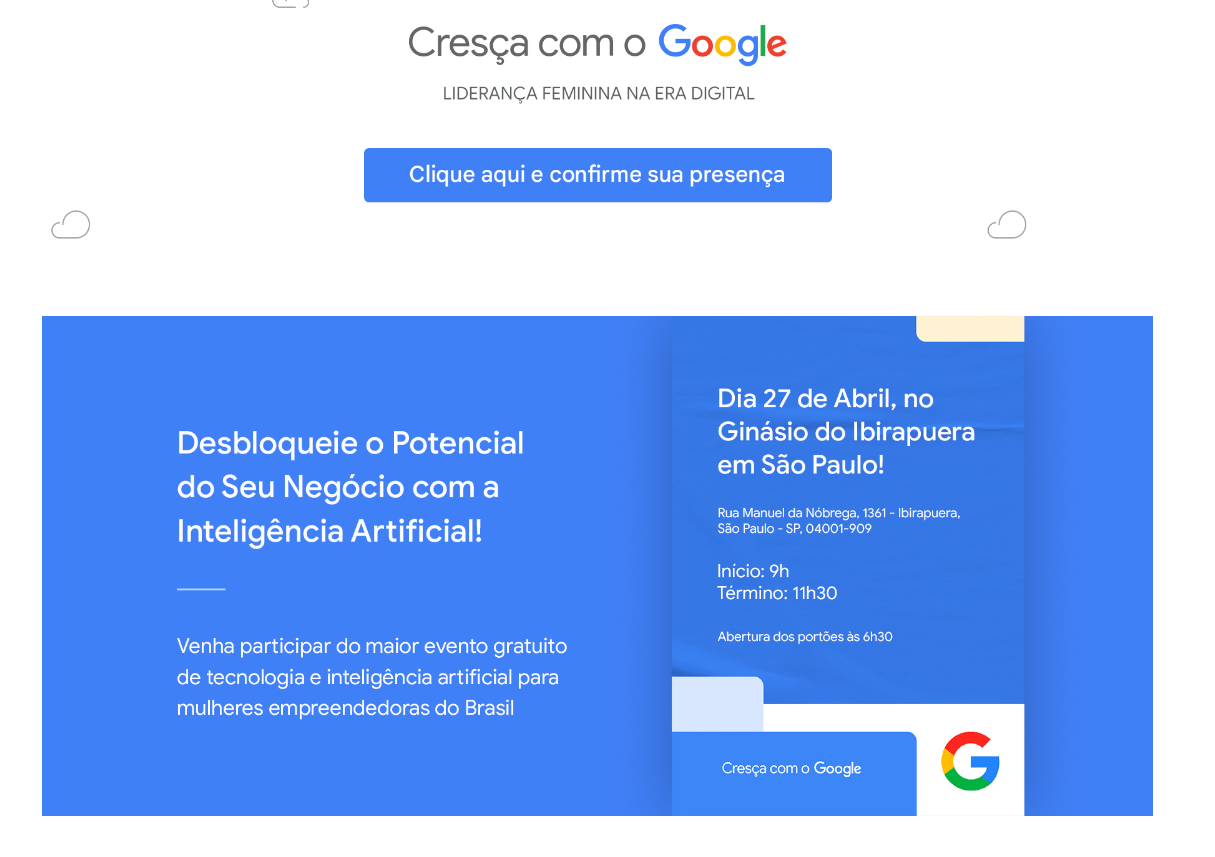 Google promove curso presencial de IA gratuito para mulheres